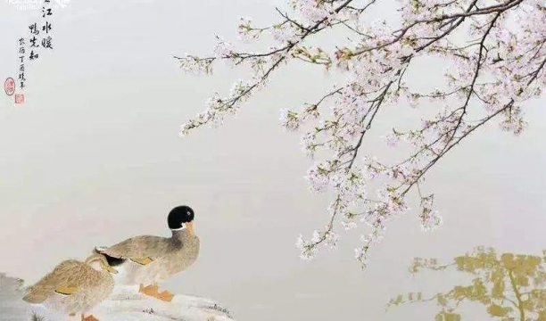 惠崇春江晚景这首诗的意思，描述了早春时节的春江景色