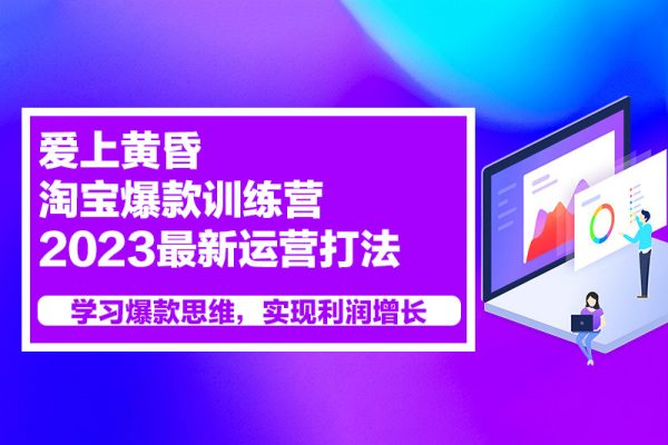 爱上黄昏·淘宝爆款训练营，2023最新运营打法，学习爆款思维，实现利润增长