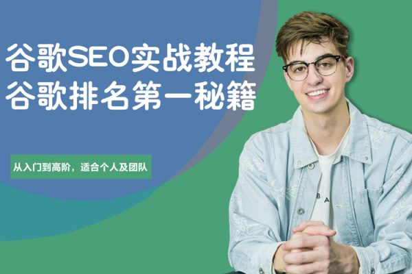 谷歌SEO实战教程：谷歌排名第一秘籍，内容从入门到高阶，适合个人及团队