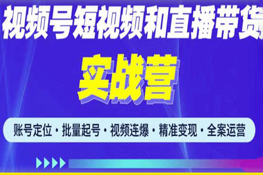 2023最新微信视频号引流和变现全套运营实战课程，小白也能玩转视频号短视频和直播运营