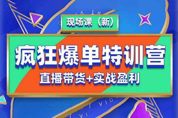 抖音短视频疯狂爆单特训营现场课（新）直播带货+实战案例