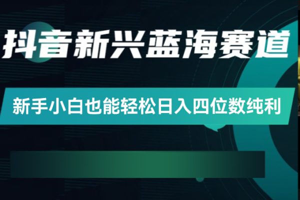 全网最详细蓝海赛道抖音短剧变现，每天半小时，新手小白也能轻松日入四位数纯利【揭秘】