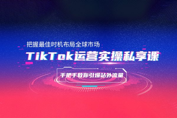 TikTok+独立站零基础入门到精通，跨境电商独立站新手必学课