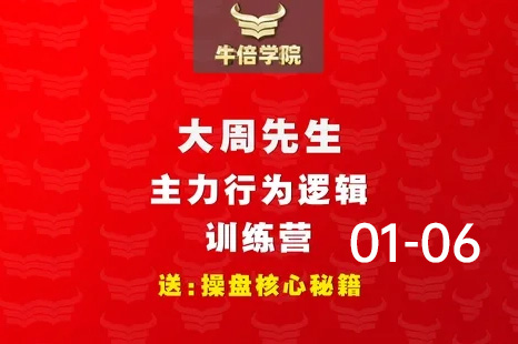 大周先生-主力行为逻辑训练营2023年01-06月