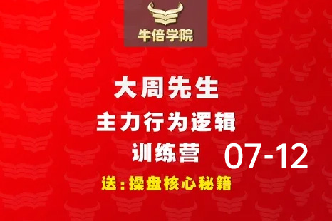 大周先生-主力行为逻辑训练营2023年7-12月