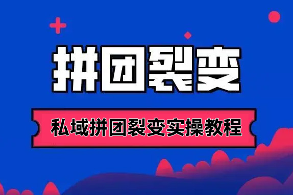 私域拼团裂变实操教程，用户和业绩双裂变增长，让你成为增长高手