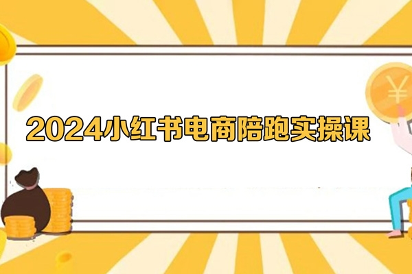 2024小红书电商陪跑实操课，快速玩转小红书