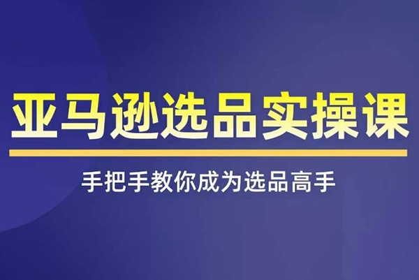 亚马逊选品实操课程，快速掌握亚马逊选品的技巧，覆盖亚马逊选品所有渠道