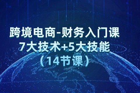 跨境电商-财务入门课7大技术+5大技能