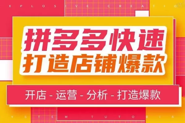 拼多多爆款打造标准化流程2.0，一套从入门到高手的课程，让你快速掌握拼多多