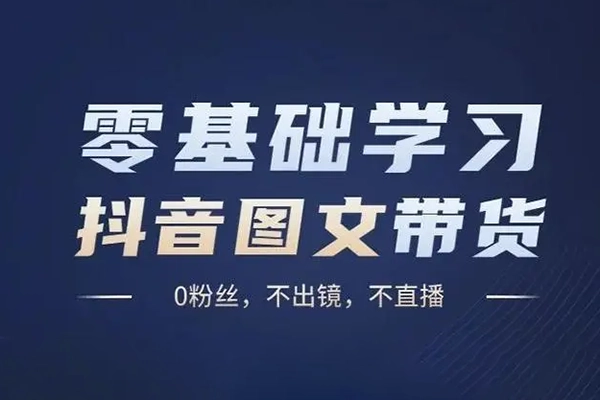 抖音图文带货13.0交付体系课，快速出单拿结果，高效做账号