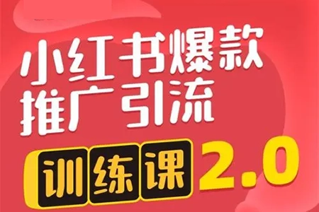 小红书引流实战课：详解运营逻辑，助力淘宝天猫销售增量，爆品打造月入10w