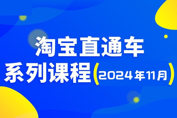 2024淘宝开店运营教程直通车【2024年11月】直通车，万相无界，网店注册经营推广培训