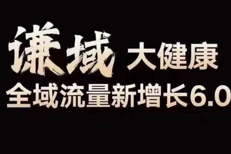 大健康全域流量新增长6.0.公域+私域，直播+短视频，从定位到变现的实操终点站