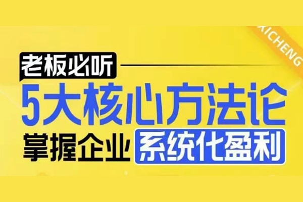 【老板必听】5大核心方法论，掌握电商企业系统化盈利密码